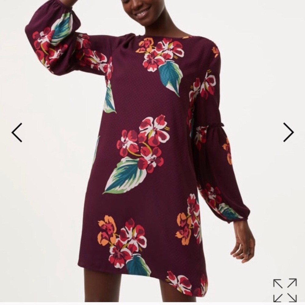 Petite Loft Autumn Dress